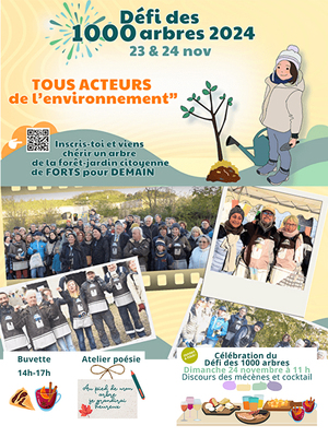 Défi des 1000 arbres 2024, à Neyron (Ain)