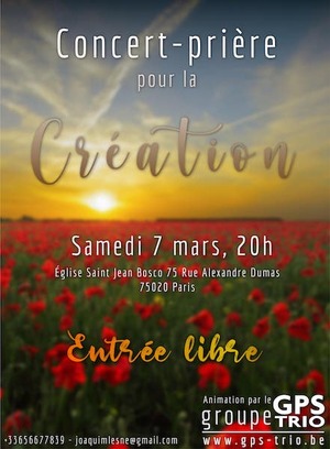 Concert-prière pour la Création, à Paris
