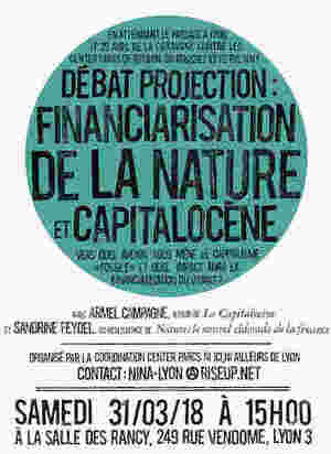 Dérèglement climatique, capitalocène, financiarisation de la nature : les derniers maux de la planète<small class="fine d-inline"> </small>? rencontre, débat à Lyon