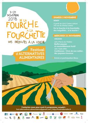 Festival d'alternatives alimentaires, à Orléans (Loiret)