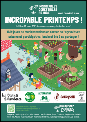 Incroyable Printemps<small class="fine d-inline"> </small>! Par les Incroyables Comestibles, en ligne