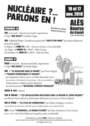 Nucléaire parlons-en, à Alès (Gard)