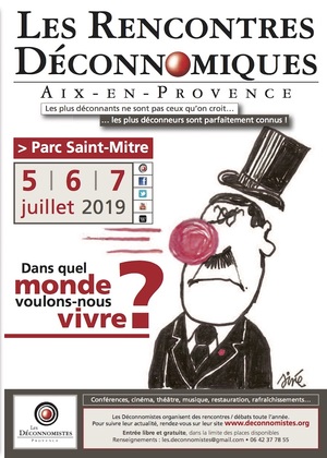 Les Rencontres déconnomiques, à Aix-en-Provence (Bouches-du-Rhône)