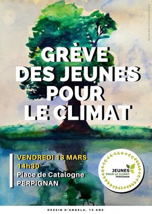 Grève des jeunes pour le climat, à Perpignan