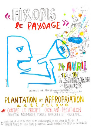 Manifestation contre l'implantation d'un Décathlon à Saint-Jean-de-Braye (Loiret)