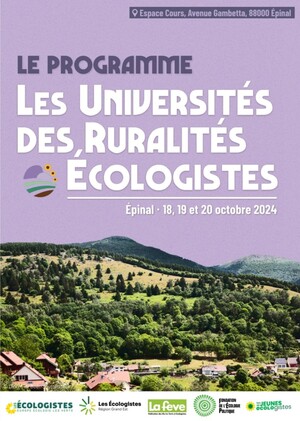 Université des Ruralités écologistes, à Épinal (Vosges)