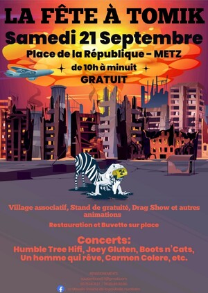 Fête à Tomik, à Metz (Moselle)