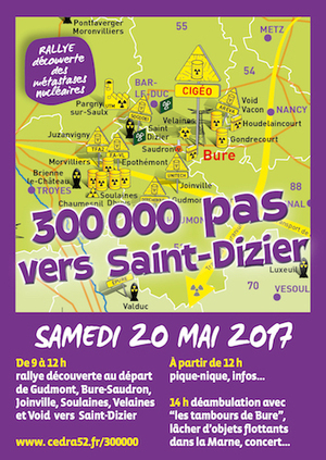 Contre la poubelle nucléaire Cigéo, 300 000 pas vers Saint-Dizier (Haute-Marne)