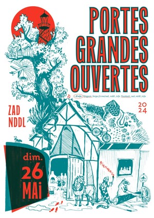 Portes grandes ouvertes de la zad Notre-Dame-des-Landes (Loire-Atlantique)