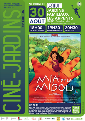 Festival Ciné-Jardins «<small class="fine d-inline"> </small>Mia et le Migou<small class="fine d-inline"> </small>», à Stains (Seine-Saint-Denis)