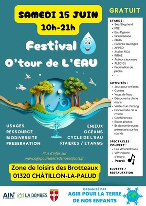 Festival O'tour de l'eau, à Châtillon-la-Palud (Ain)
