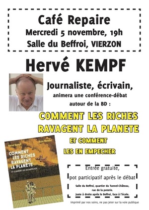«<small class="fine d-inline"> </small>Comment les riches ravagent la planète<small class="fine d-inline"> </small>», à Vierzon