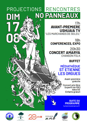 «<small class="fine d-inline"> </small>No Panneaux<small class="fine d-inline"> </small>», festival antiphotovoltaïsme (Alpes-de-Haute-Provence)