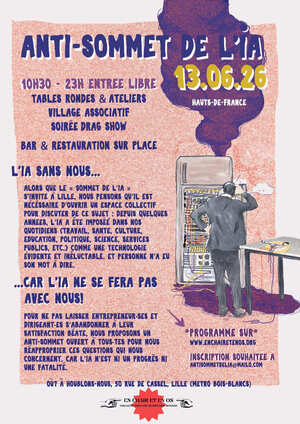 «<small class="fine d-inline"> </small>Anti-sommet de l'<span class="caps">IA</span><small class="fine d-inline"> </small>», à Lille (Nord)