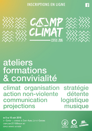 Camp Climat – Espère 2016, à Saint-Aubin (Lot-et-Garonne)