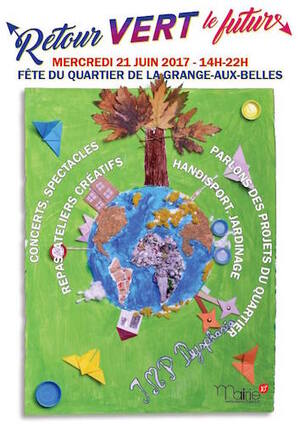 Retour vert le Futur - Fête de quartier de la Grange aux Belles, à Paris