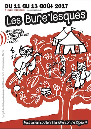 Festival les Bure'lesques, soutien à la lutte contre le projet Cigéo, près de Bure (Meuse)