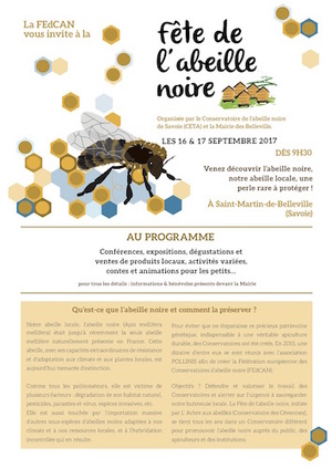 Fête de l'abeille noire, à Saint-Martin-de-Belleville (Savoie)