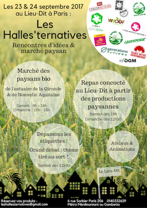 1<sup class="typo_exposants">re</sup> édition des Halles'ternatives, à Paris