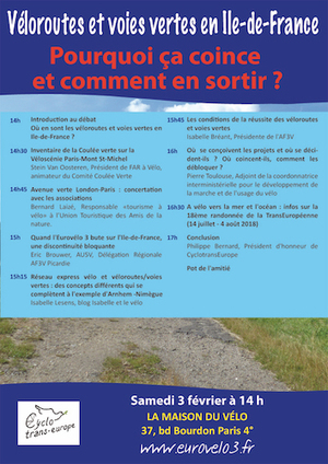 Débat : véloroutes et voies vertes en Ile-de-France : pourquoi ça coince et comment en sortir<small class="fine d-inline"> </small>?, à Paris