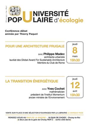 Conférence-débat «<small class="fine d-inline"> </small>Pour une architecture frugale<small class="fine d-inline"> </small>» avec Philippe Madec, à Choisy-le-Roi (Val-de-Marne)
