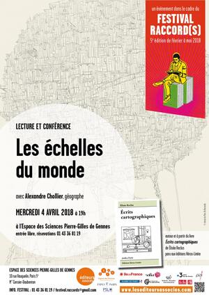 Conférence-lecture «<small class="fine d-inline"> </small>Les échelles du monde<small class="fine d-inline"> </small>», à Paris