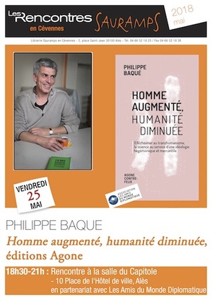 «<small class="fine d-inline"> </small>Homme augmenté, humanité diminuée<small class="fine d-inline"> </small>», rencontre à Alès (Gard)