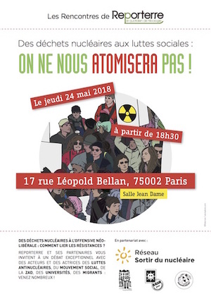 «<small class="fine d-inline"> </small>Des déchets nucléaires aux luttes sociales, on ne nous atomisera pas<small class="fine d-inline"> </small>!<small class="fine d-inline"> </small>» - Rencontre de Reporterre, à Paris