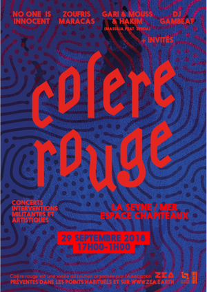 Colère Rouge - Concerts de soutien à la lutte contre la pollution des boues rouges, à La Seyne-sur-Mer (Var)