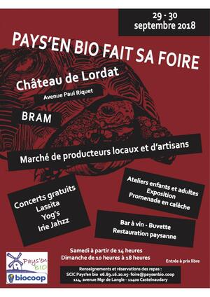 Pays'en Bio fait sa Foire, à Bram (Aude)
