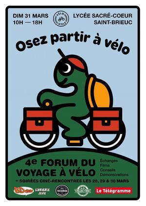 4<sup class="typo_exposants">e</sup> Forum du voyage à vélo, à Saint-Brieuc (Côtes-d'Armor)