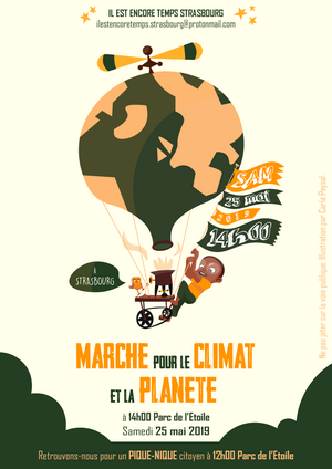 Marche pour le climat et la planète, à Strasbourg (Bas-Rhin)