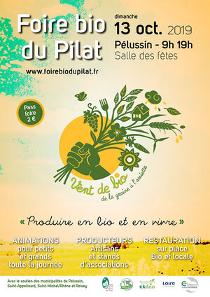 Foire bio du Pilat, à Pélussin (Loire)