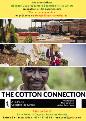 Film-débat sur le coton <span class="caps">OGM</span> au Burkina-Faso, à Bécon-les-Granits (Maine-et-Loire)