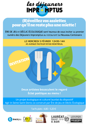 Les Déjeuners impromptus, à Montreuil (Seine-Saint-Denis)