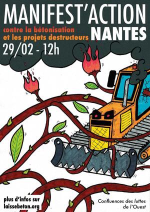 Manifest'Action contre les projets destructeurs, à Nantes (Loire-Atlantique)