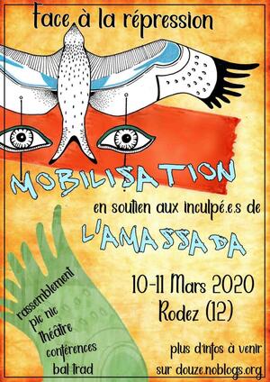 Procès de l'Amassada, à Rodez (Aveyron)