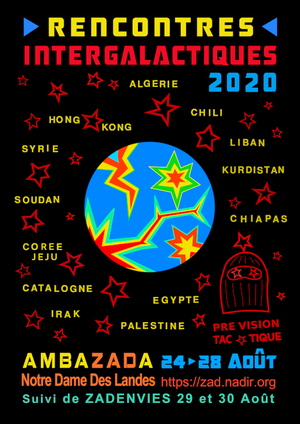 Rencontres intergalactiques 2020, à Notre-Dame-des-Landes (Loire-Atlantique)