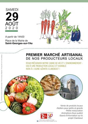 Petit marché artisanal contre usine à frites géante, à Saint-Georges-sur-l'Aa (Nord)