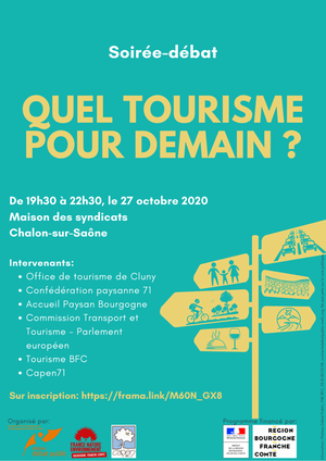 Quel tourisme pour demain<small class="fine d-inline"> </small>?, débat à Chalon-sur-Saône (Saône-et-Loire)