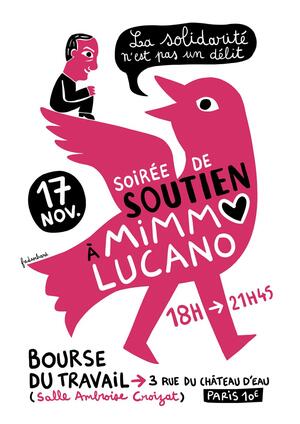 Soirée de Soutien à Mimmo Lucano, à Paris