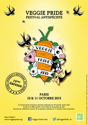 15<sup class="typo_exposants">e</sup> édition de la Veggie Pride, à Paris