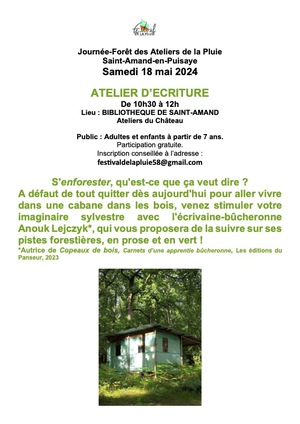 Atelier-Forêt, à Saint-Amand-en-Puisaye (Nièvre)