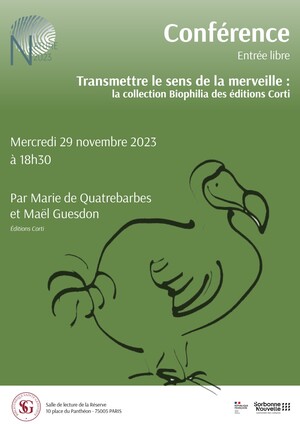Transmettre la merveille : la collection Biophilia des éditions Corti, à Paris