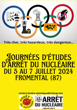 Journées d'études d'arrêt du nucléaire, à Fromental (Haute-Vienne)