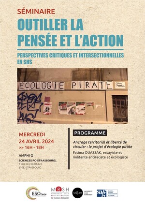 Ancrage territorial et liberté de circuler : le projet d'écologie pirate, séminaire à Strasbourg (Bas-Rhin)