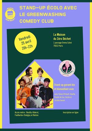 «<small class="fine d-inline"> </small>Soirée de stand up écolo<small class="fine d-inline"> </small>», à Paris