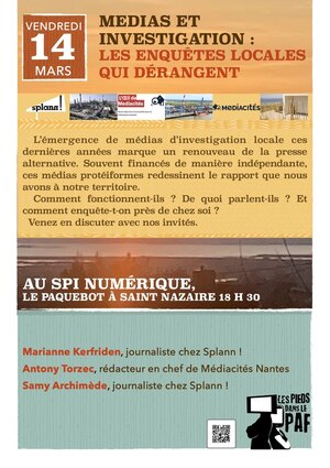 «<small class="fine d-inline"> </small>Médias et investigation locale<small class="fine d-inline"> </small>», à Saint-Nazaire (Loire-Atlantique)