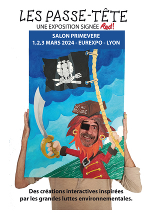 Les passe-tête, exposition au salon Primevère, à Lyon