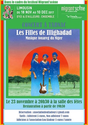 Migrant'scène, concert de blues touareg à Tarnac (Corrèze)